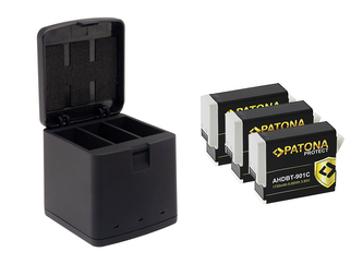 Nabíječka Triple GoPro Hero 9/Hero 10/Hero 11/Hero 12 +3x baterie 1730mAh Enduro Nabíječka Triple GoPro Hero 9/Hero 10/Hero 11/Hero 12 +3x baterie 1730mAh Enduro