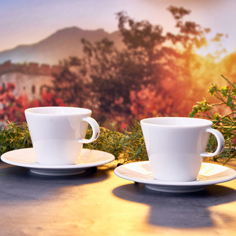 PURE DISTRICT ORIGIN Šálek s podšálkem 2 ks