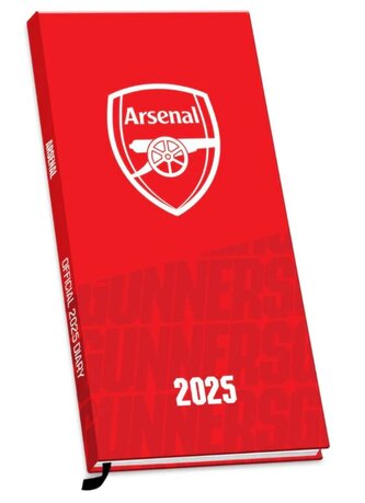 Slim diář 2025 FC Arsenal (8,3 x 16,5 x 1,5 cm)