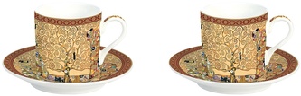 Sada dvou šálků a podšálků na espresso The Tree Of Life