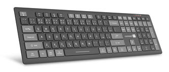 CONNECT IT MultiDevice bezdrátová klávesnice, CZ + SK layout, ŠEDÁ