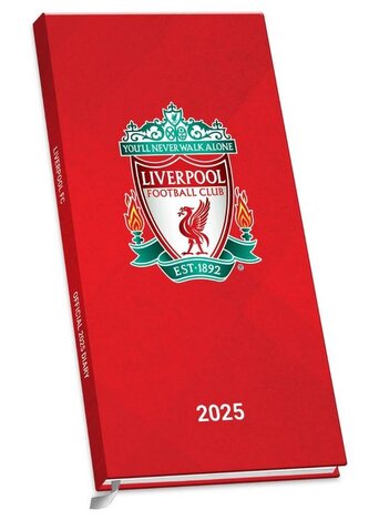 Slim diář 2025 FC Liverpool (8,3 x 16,4 cm)