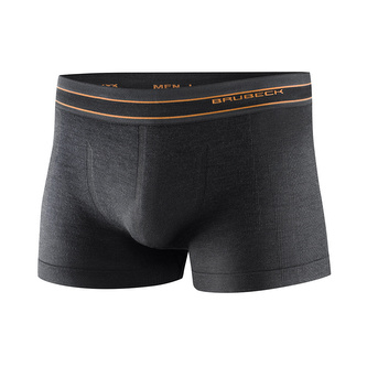 Brubeck - Bokserki męskie Active Wool Merino - Grafitowe - BX10870 - XXL