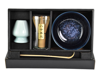 Japonská souprava Matcha set Uzu modrá