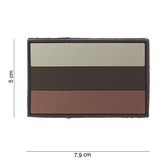 Gumová nášivka 101 Inc vlajka Rusko - desert