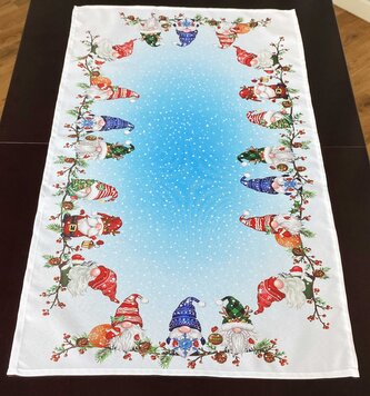 Vánoční ubrus - běhoun na stůl GNOME CHRISTMAS VI. 40x85 cm Mybesthome