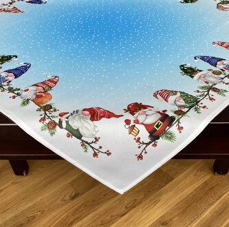 Vánoční ubrus na stůl GNOME CHRISTMAS VI. 85x85 cm Mybesthome