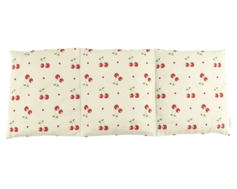 Tříkomorový nahřívací pás s třešňovými pecičkami, termofor -  Cherry life, ecru
