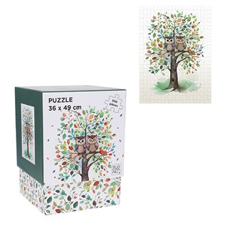 Puzzle 500 dílků PUZZS59G01 BUG ART SOVY KIUB
