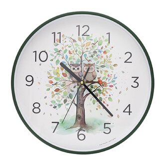 Hodiny nástěnné 30 cm HOR59G01 BUG ART SOVY KIUB