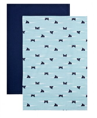 Sada 2 ks kuchyňských utěrek | SIRIUS | kočky | 2*45x65 cm | 703454