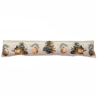 Forbyt Vánoční svítící dekorace okenní polštář Stromeček a baňky CYH5485C 18x85 cm