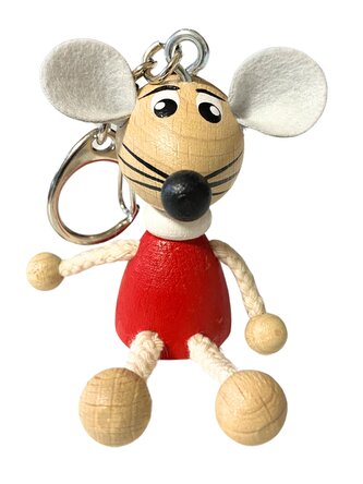 MYŠKA - dřevěná klíčenka