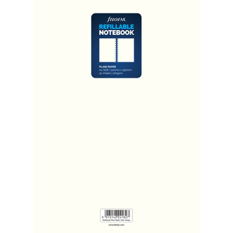 Filofax, Papíry pro notebook, čisté, A4, bílá