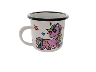 JEDNOROŽEC - smaltovaný hrnek s průměrem 7 cm