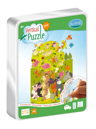 Vertikální okenní puzzle, 24 dílků, Zpívání na dvorku
