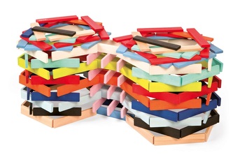 Janod Kubix, dřevěná skládačka 150 ks