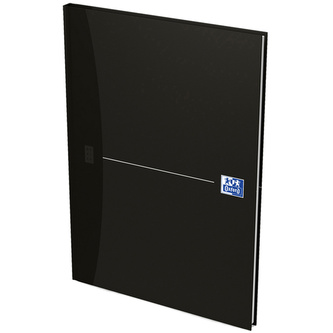 Oxford, Záznamní kniha Smart Black, A4, 96 listů, linkovaný, černá
