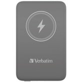 Power banka s magnetickým bezdrátovým nabíjením  "MCP-10", šedá, 10000 mAh, VERBATIM 32249