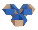 SNAKE MODRÝ - edukativní dřevěný hlavolam. Nejen pro děti, ale i pro dospělé:)