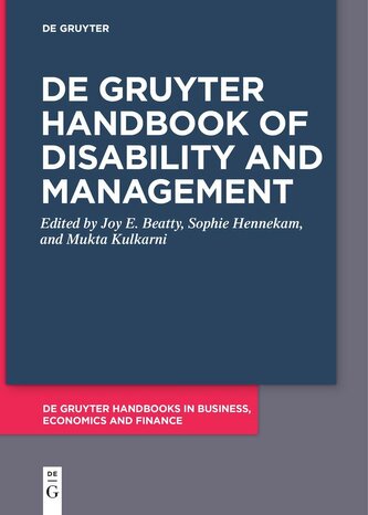 De Gruyter Handbook of Disability and Management