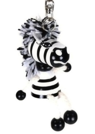 ZEBRA - dřevěná klíčenka