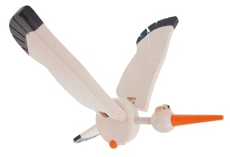 LÉTACÍ ČÁP - závěsná dřevěná dekorace