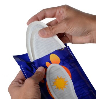 Hřejivé polštářky na nohy, vel. S (36-40) (1 pár)