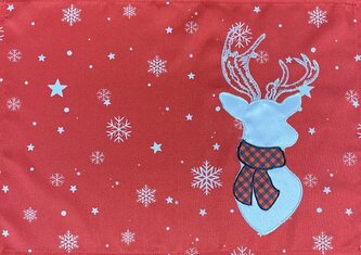 Vánoční dekorační ozdobný ubrousek CHRISTMAS DEER 35x50 cm Mybesthome
