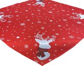 Vánoční ubrus na stůl CHRISTMAS DEER 85x85 cm Mybesthome