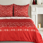 Vánoční mikrovláknové povlečení JORIKA 1x 140x200 cm, 1x povlak 70x80 cm MyBestHome