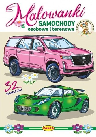 Malowanki Samochody. Seria z misiem Malowanki Samochody. Seria z misiem