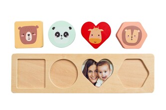 Dřevěné foto puzzle Zvířátka, Pearhead