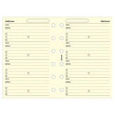 Filofax, Adresář: kompletní, kapesní, krémová