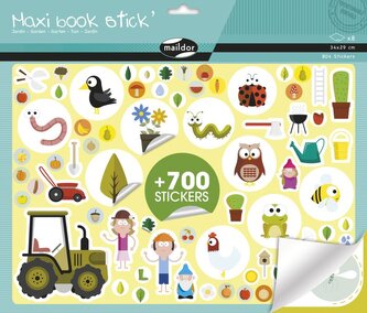 Velký sešit samolepek Zahrada, Maildor