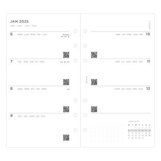 Filofax, Diářový set Minimal 2025, Osobní