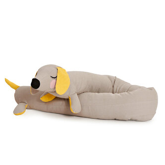 Zvířátkový dlouhý mantinel do dětské postele pes Roommate GOTS