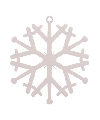 Bombka biała Śnieżynka plexi