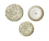 Jídelní sada 18ks talířů béžová Shanti béžové BRANDANI