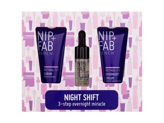 NIP+FAB Renew pleťové sérum Retinol Fix Serum 20 ml + pleťový krém Retinol Fix Overnight Cream 20 ml + pleťové sérum Retinol Fix Concentrate Extreme 10 ml