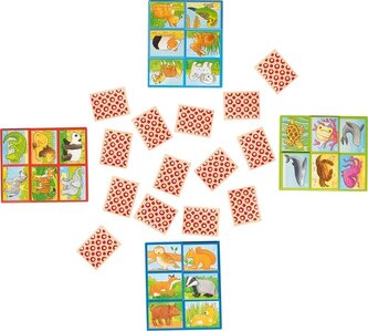 Gra memo Pogrupuj zwierzaki Goki