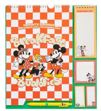 Oficiální nástěnný plánovací kalendář 2025 Disney: Mickey Mouse (30 x 34 cm)