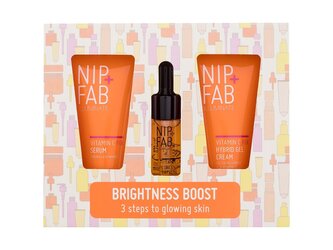 NIP+FAB Illuminate pleťové sérum Vitamin C Fix Serum 20 ml + pleťový gel-krém Vitamin C Fix Hybrid Gel Cream 20 ml + pleťové sérum Vitamin C Fix Concentrate Extreme 10 ml