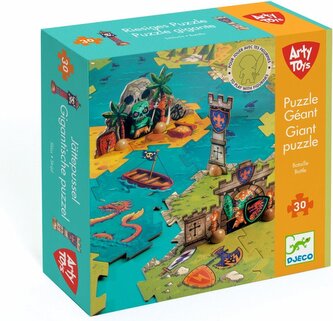 DJECO Giant puzzle Bitva 30 dílků DJECO Giant puzzle Bitva 30 dílků