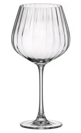 sklen. 640ml, 2ks, BOHEMIA COLUMBA OPTIC, červ.víno