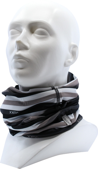 VoXX® Multifunkční návlek SOLID pruhy šedá uni 1 ks