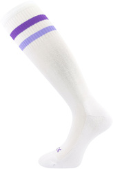 VoXX® podkolenky Retrana bílá/fialová 39-42 (26-28) 1 pár