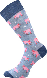 Lonka® ponožky Woodoo 13/prasátka 43-46 (29-31) 3 páry