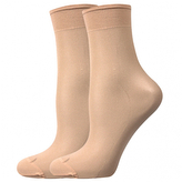 Lady B ponožky NYLON socks 20 DEN / 5 párů camel uni 6 ks