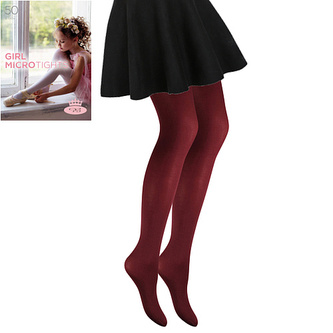 Lady B punčochové kalhoty GIRL MICRO tights 50 DEN windsor wine 98-104 1 ks
